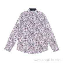 Men's Long Sleeve Woven Print Shirts